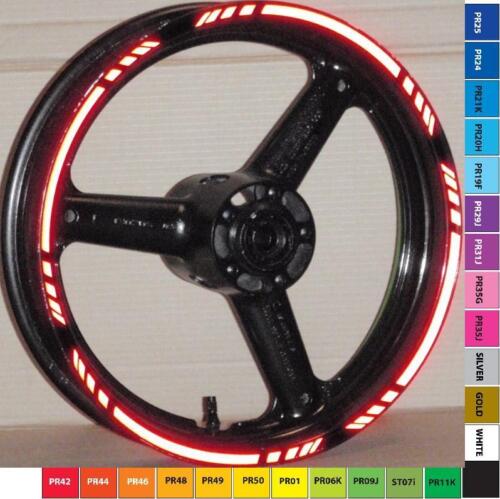 BANDES DE JANTE STYLE GP REFLECTIVES 3M AUTOCOLLANTS DE ROUE AUTOCOLLANTS SUZUKI DRZ 400 GSR - Photo 1 sur 12