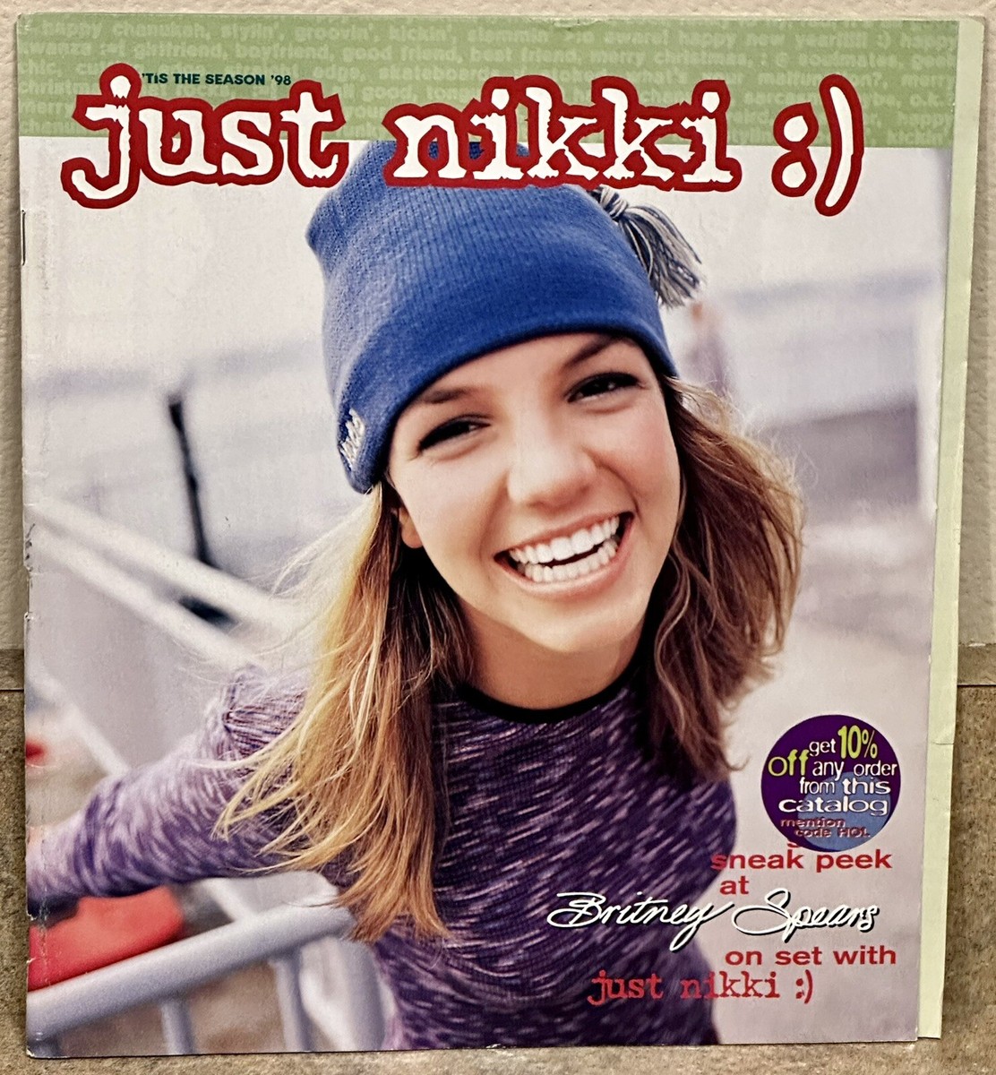 BRITNEY SPEARS 1998 Just Nikki fashion catalog tween/teen clothing