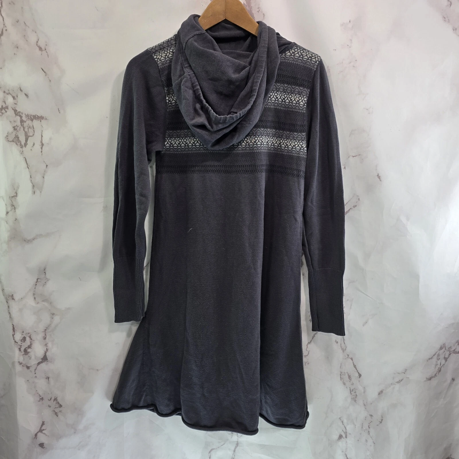 prana hooded organic cotton long sleeve coco sweater