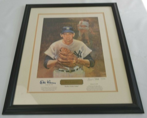 DON LARSEN Yankees " Autographed Signed Print by Bruce Stark Framed Picture COA - Picture 3 of 11