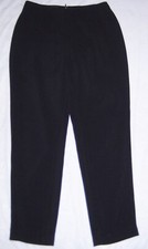TALBOTS Black Relaxed Fit Fully Lined Slim Leg Dress Pants Back Zipper Size 6P