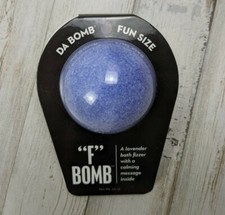 Da Bomb Bath Fizzer "F" Bomb Lavender Scent Calming Message 3.5 oz