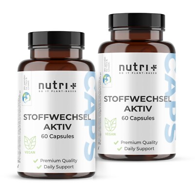 Stoffwechsel Aktiv Kapseln mit Vitaminen & Mineralien und Coenzym Q10 - 120 Caps
