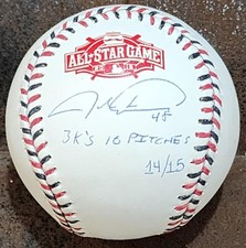 JACOB DEGROM SIGNED MULTI INSCRIBED 2015 ALL-STAR BASEBALL #ED 14/15 LE STEINER