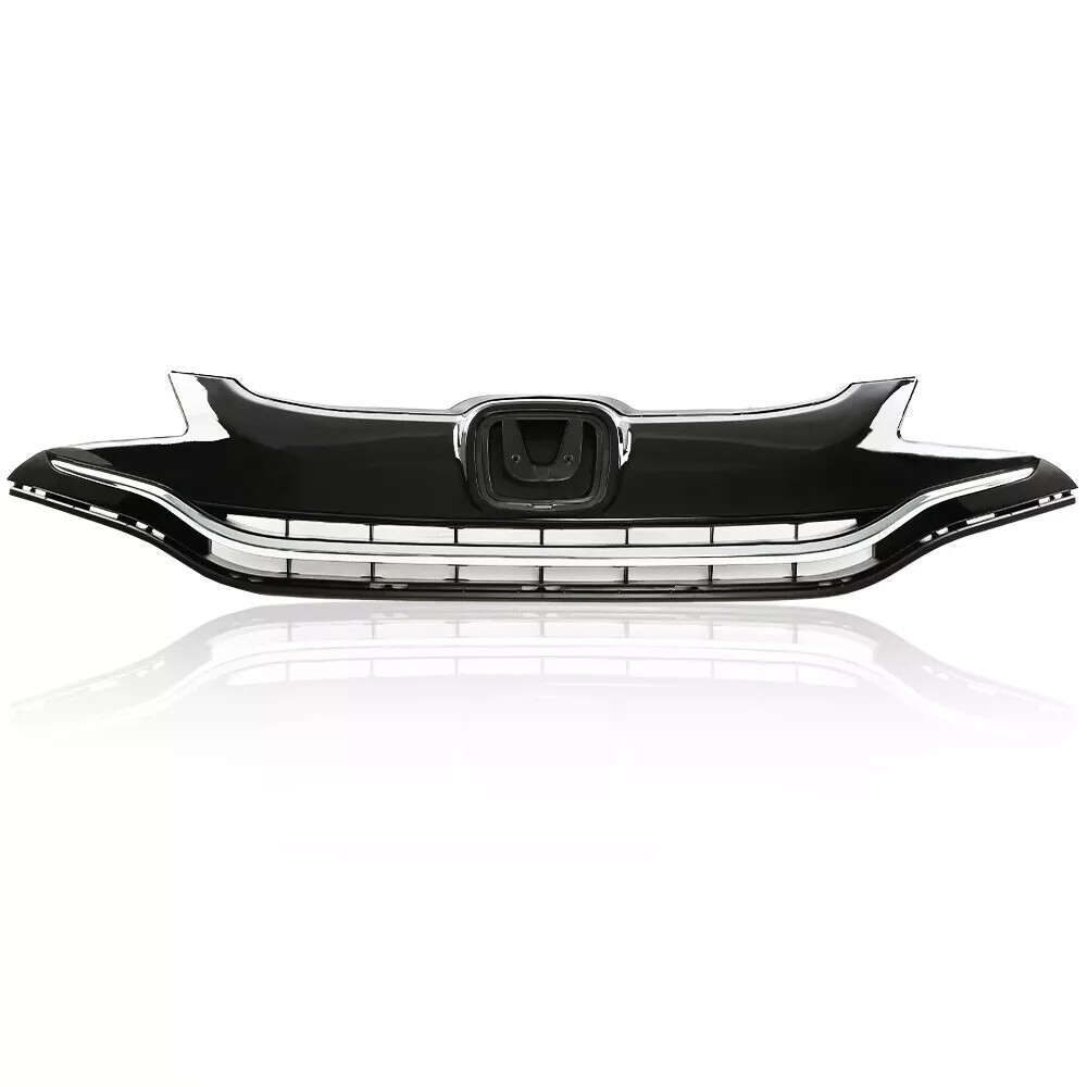 For Honda FIT EX 2015-2017 Front Bumper Upper Grille + Fog Light Kit+4 Brackets