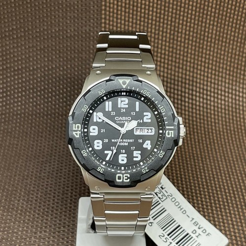 Casio MRW-200HD-1B Youth Standard Analog Big Size Stainless Steel Band  Watch 4549526251528 | eBay