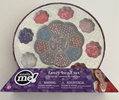 New Totally Me! Fancy Bead Set Create Jewelry 1300 Beads Design 5+