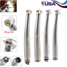 Dental LED E-generator High Speed Handpiece Torque Head Ceramic Bearing 2/4 Hole