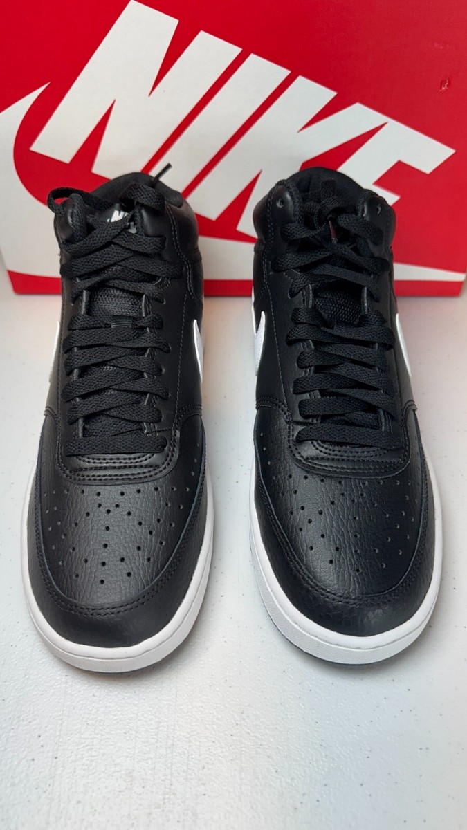Nike Womens Court Vision Mid Basketball Black/White CD5436  display picture 2