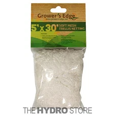 Grower's Edge Soft Mesh Trellis Netting 5 ft x 30 ft w/ 6 in Squares