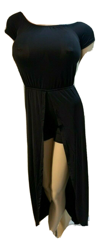 Next Question Damen Größe S schwarz Maxi Overlay Strampler - Bild 5 von 5