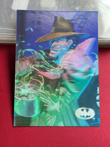 1996 Fleer/Skybox Batman Holo Series Silver Foil Chase #H1 The Joker Card /E66 - Picture 1 of 2