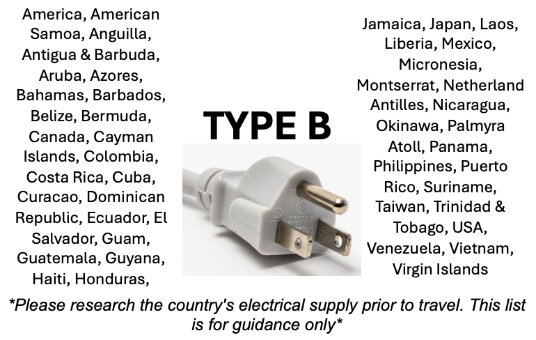 Adattatore adattatore da viaggio UK Europa 1,5 m 3 prese tipo