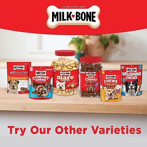 MilkBone Mini's Flavor Snacks Dog Treats 36 Ounce Crunchy Texture