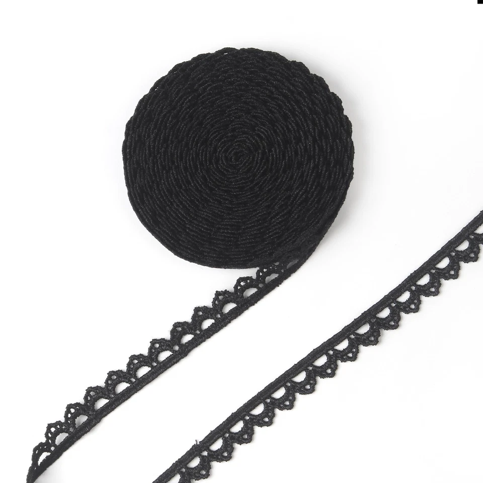 5 Yards Embroidery Lace Trim Ribbon DIY Sewing Decor Edging - Image 2 of 4