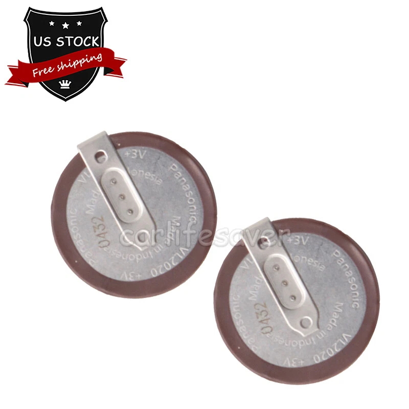 2PCS VL2020 Rechargeable Batteries fit Remote Key Fob For BMW Z4 M5 180 degree Foto 3 de 4