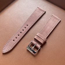 20mm HODINKEE Nubuck Chestnut Brown Calfskin Leather Watch Strap Band