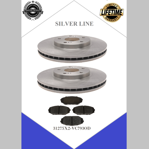 Front Brake Rotors Ceramic Pads For Honda Odyssey 1999200020012002