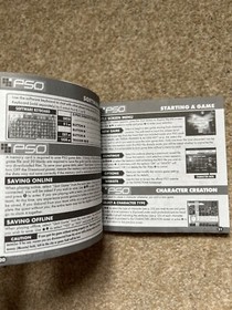 Phantasy Star Online Dreamcast Manual ONLY - Replacement Instruction Booklet