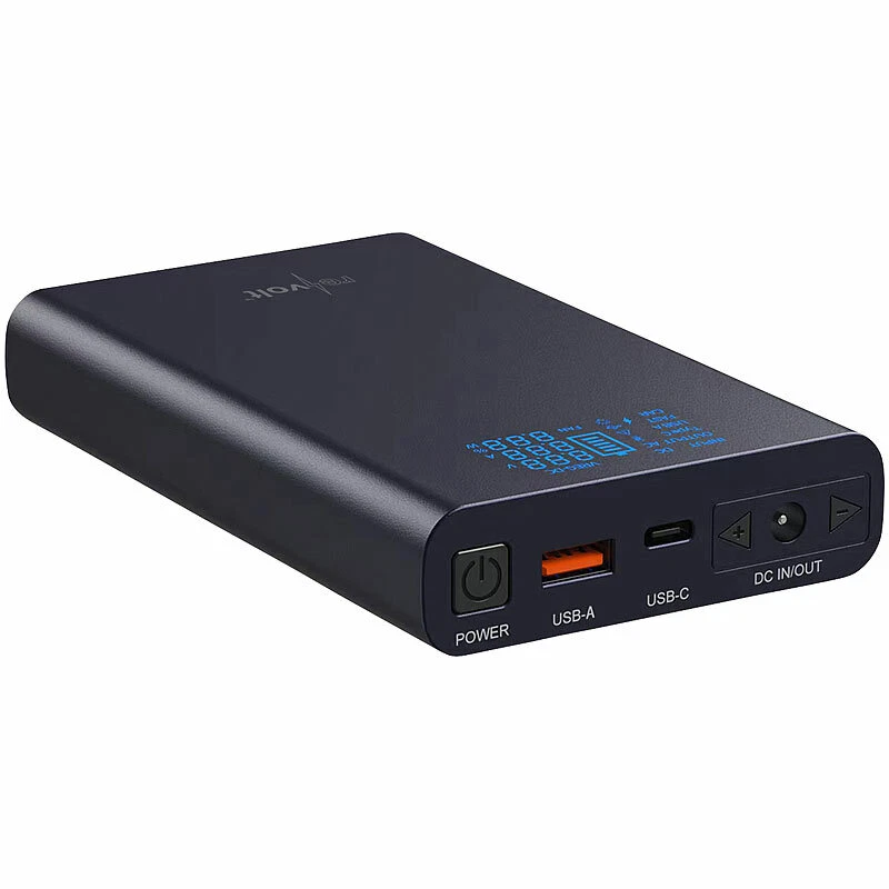 revolt USB-Powerbank mit 18 Ah, DC 3 - 24 V, Starthilfe, QC & USB-C PD, 160 W - Bild 3 von 4