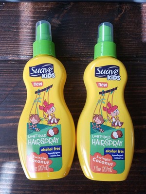 Suave Kids Hairspray Alcohol Free Swinging Coconut New Set Of