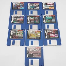Lot of 10  Amiga Games/Software 3.5" Floppy Disks Games Commodore Cover Disk
