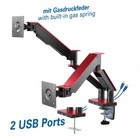my wall HL 25-2 L vollbeweglicher Tischhalter für 2 Flachbildschirme Fernseher T