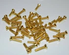 50-PK Transtech Steel Wall-Switch-Plug Plate Screws 5/8" #6-32 Thread P Brass