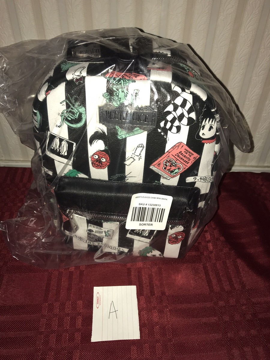 beeteljuice icons mini backpack Beetlejuice Icons Mini Backpack NEW PICK A PATTERN