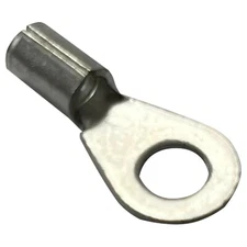 (100) Non-Insulated 16-14 Gauge #8 Ring Terminal Uninsulated Wire Connector USA