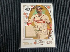 2024 TOPPS ALLEN GINTER MICHAEL HARRIS JR *GAME USED BAT CARD*  BRAVES