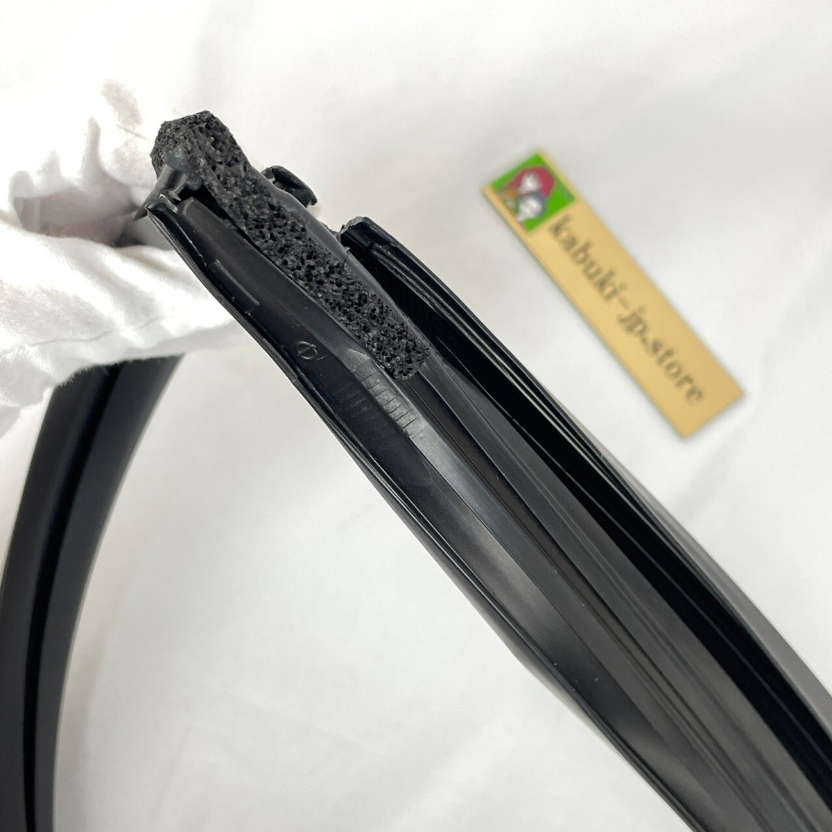 Canal De Carrera De Puerta Delantera Izquierda Original Honda - Pieza 72275-S03-G01, Goma Negra Mate
