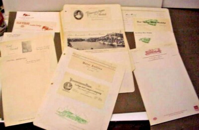 100 Plus- 1930s & 1940s  Letterhead Collection - USA & Canada Hotels, Ships +