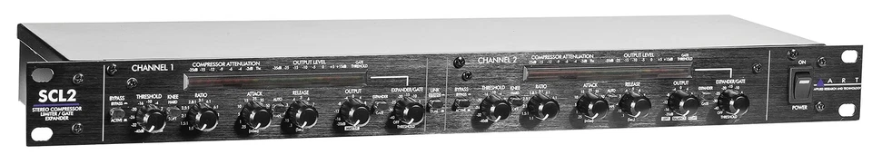 ART SCL2 Dual/Stereo Compressor/Limiter Expander/Gate Black SCL-2 - Image 2 of 3