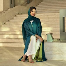 Hijab Robe Cardigan Femme Abaya Muslim Kimono Modest Robe Dubaï Robe Fête Maxi