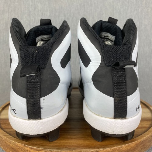 Nike Alpha Huarache Pro Zapatos Para Hombres Talla 9 Blanco Botines de Béisbol Negro Medio - Imagen 5 de 10