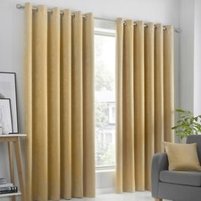 Fusion Semi-Plain Woven Dim-Out Lined Eyelet Curtains OR Cushions - 5 x Colours