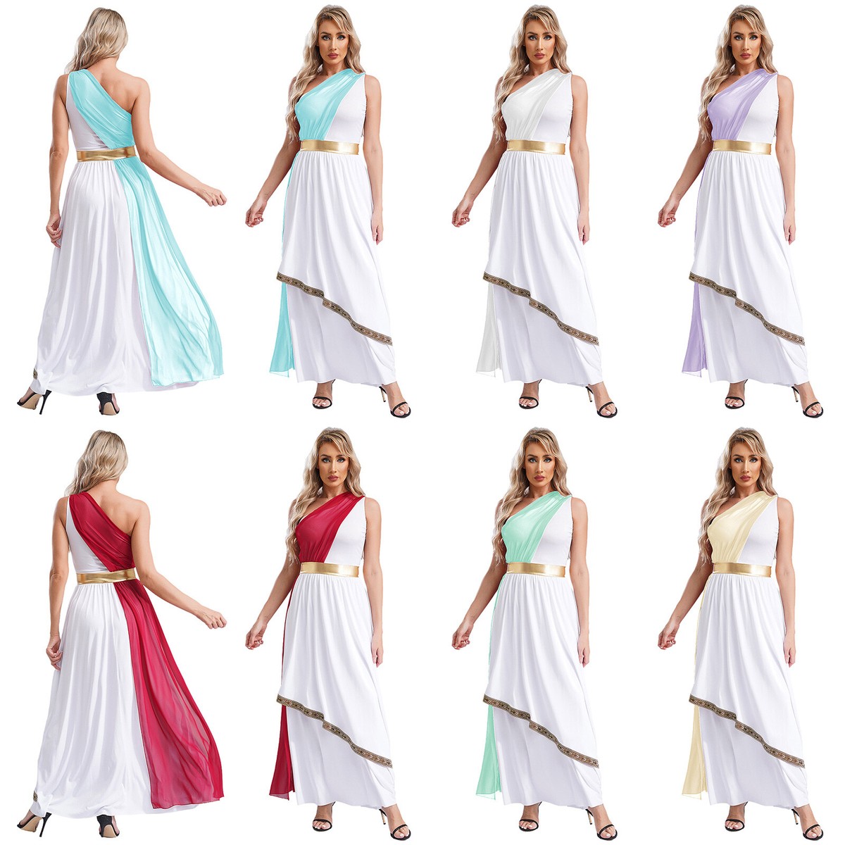 open lace back dress Roman Style Sleeveless Gown  HAREM's Brides