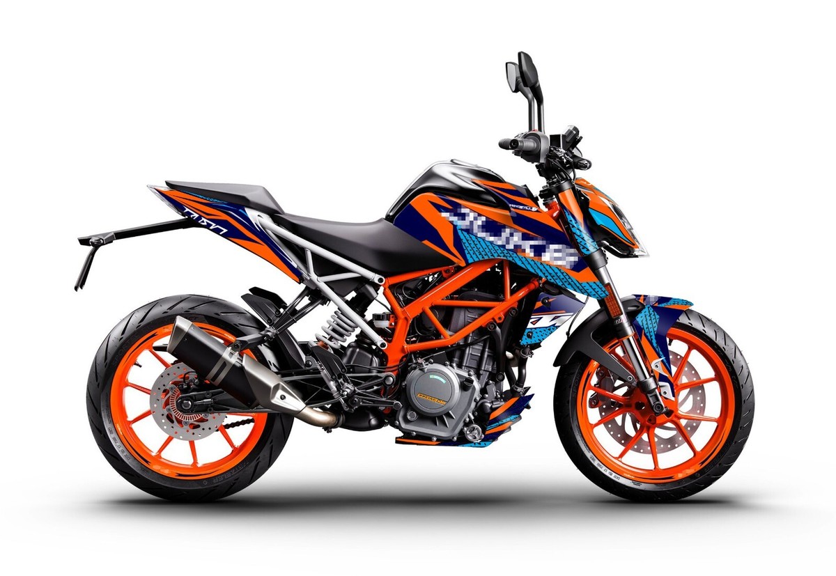 FIT FOR KTM DUKE 125-200-250-390 / 2017 - 2022 GRAPHIC STICKER SET 