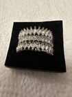 Paparazzi Silver Rhinestone Ring — photo 1