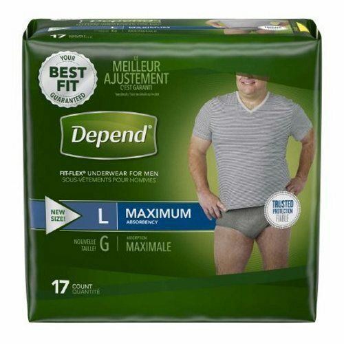 Masculino Adulto Absorbente Interior Depend Fit-Flex Tirar o De eBay