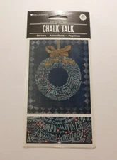 Mrs Grossman's Stickers Lot 2 Sheets Package ~Chalk Talk Holiday Wreath~ 2014
