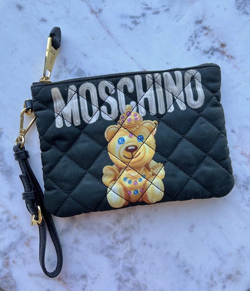 $475 MOSCHINO BEAR Jeremy Scott Acolchado Mini Bolsa Bolso Foto 2 de 4