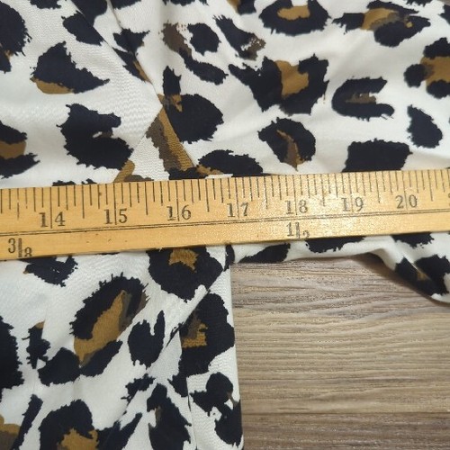 Susan Bristol Blazer Womens Small White Brown Leopard Print Zip Up Long Sleeve* - Picture 7 of 8
