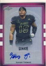 XAVIER THOMAS 2018 Leaf Metal US Army All American Pink /15 AUTO CLEMSON