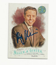 RICK    KLEIN      AUTOGRAPHED    CARD