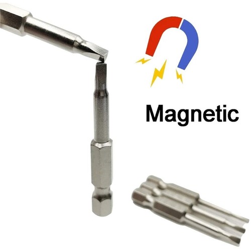 6 Pieces Magnetic Triangle Head Screwdriver Bits 50mm S2 Steel Triangular Tip - Picture 3 of 10