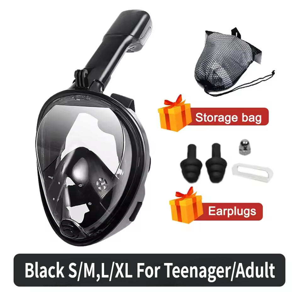Underwater Snorkeling Full Face Swimming Mask Anti Fog Safe Breathing for Adult