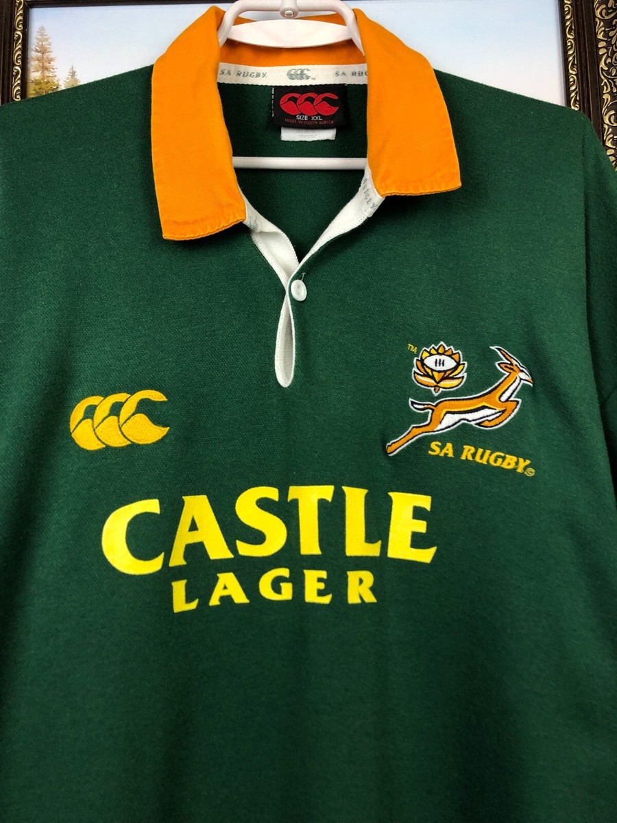 Vintage 90's Canterbury South Africa Rugby Union Jersey Mens Shirt