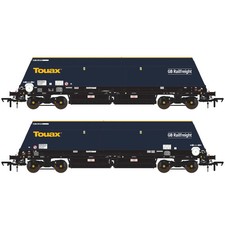 Accurascale ACC3146 Cutdown HYA Twin Pack - Blue/Black with Touax/GB Railfreight